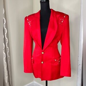 Vintage Pearl Studded Jacket